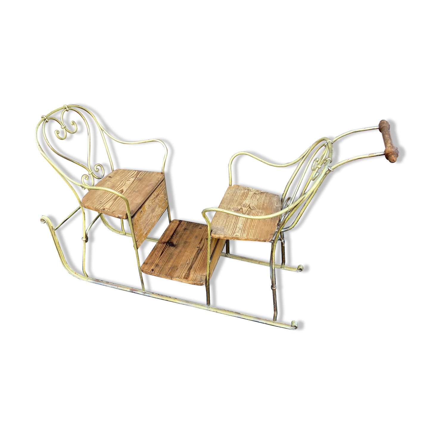 Sled double sled alsace 1900s