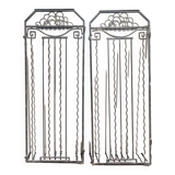 Pair of Art Deco wrought iron doors, circa 1925
