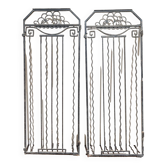 Pair of Art Deco wrought iron doors, circa 1925