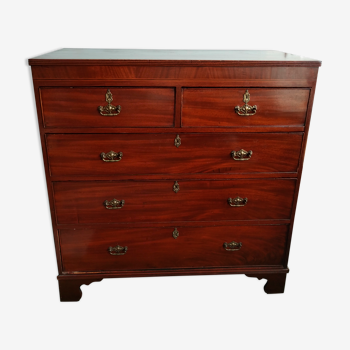 English mahogany navy chest of drawers