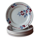 8 dessert plates, St Amand, Art Deco.