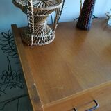 Plated vintage oak dresser