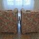 Paire de fauteuils en tissus