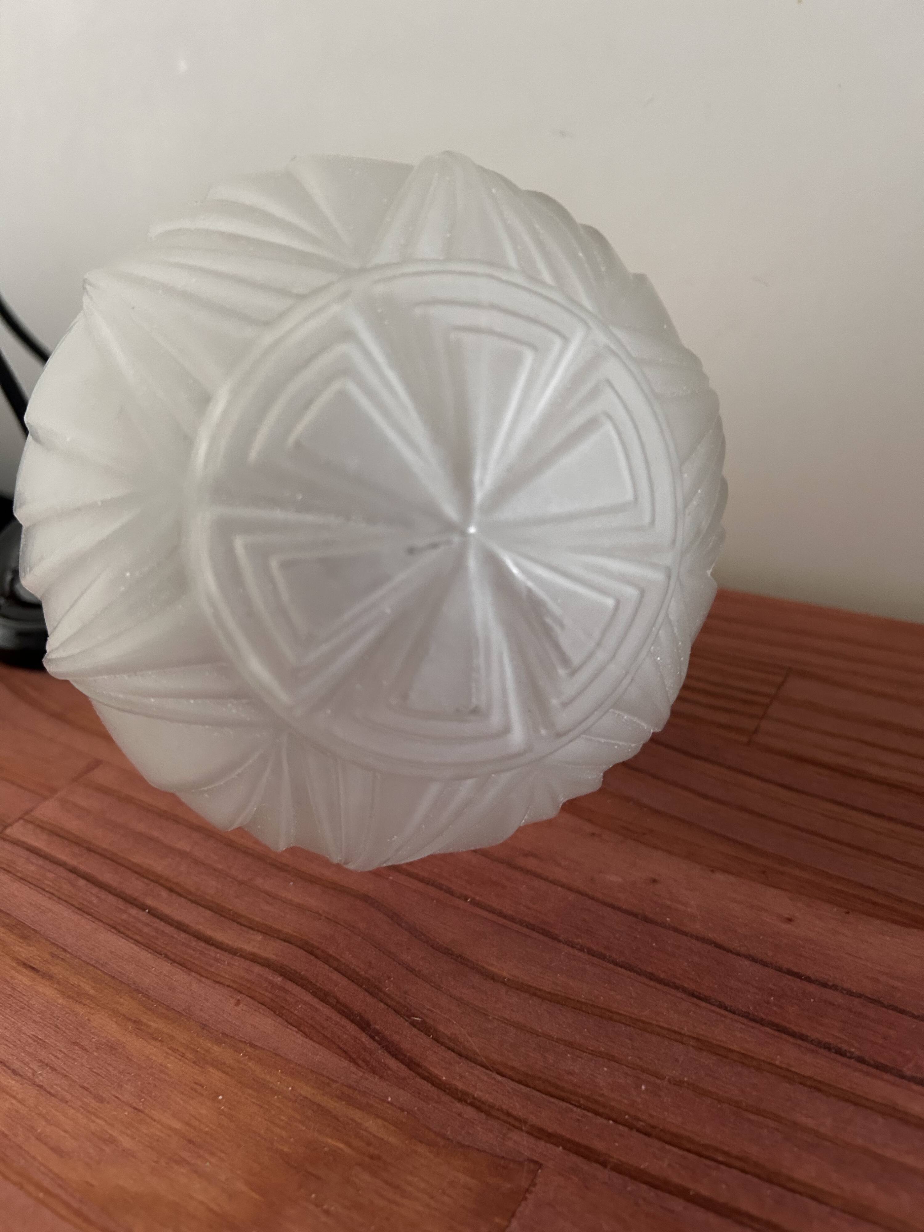 Art Deco globe pendant light