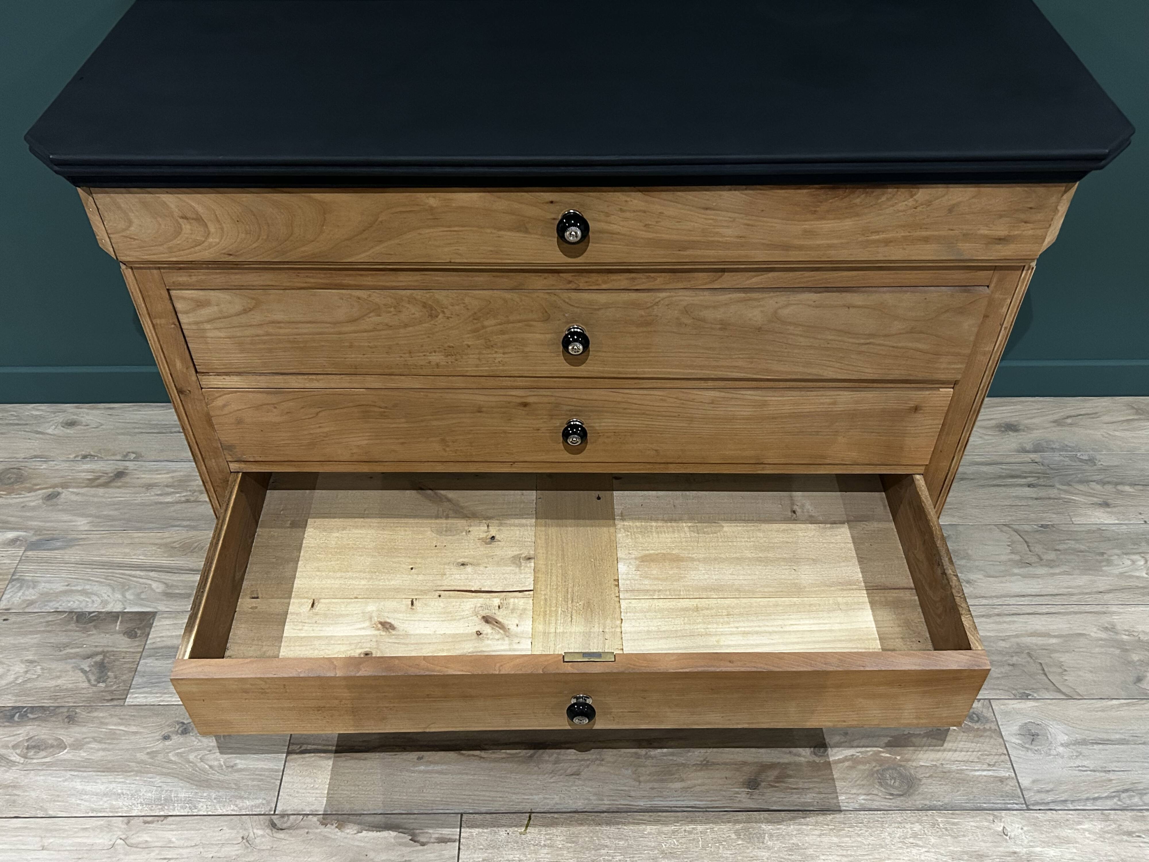 Louis Philippe solid wood chest of drawers