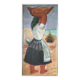 Portuguese Fisherwoman. Oil on canvas by Sergé DELAVEAU (1911-1999)