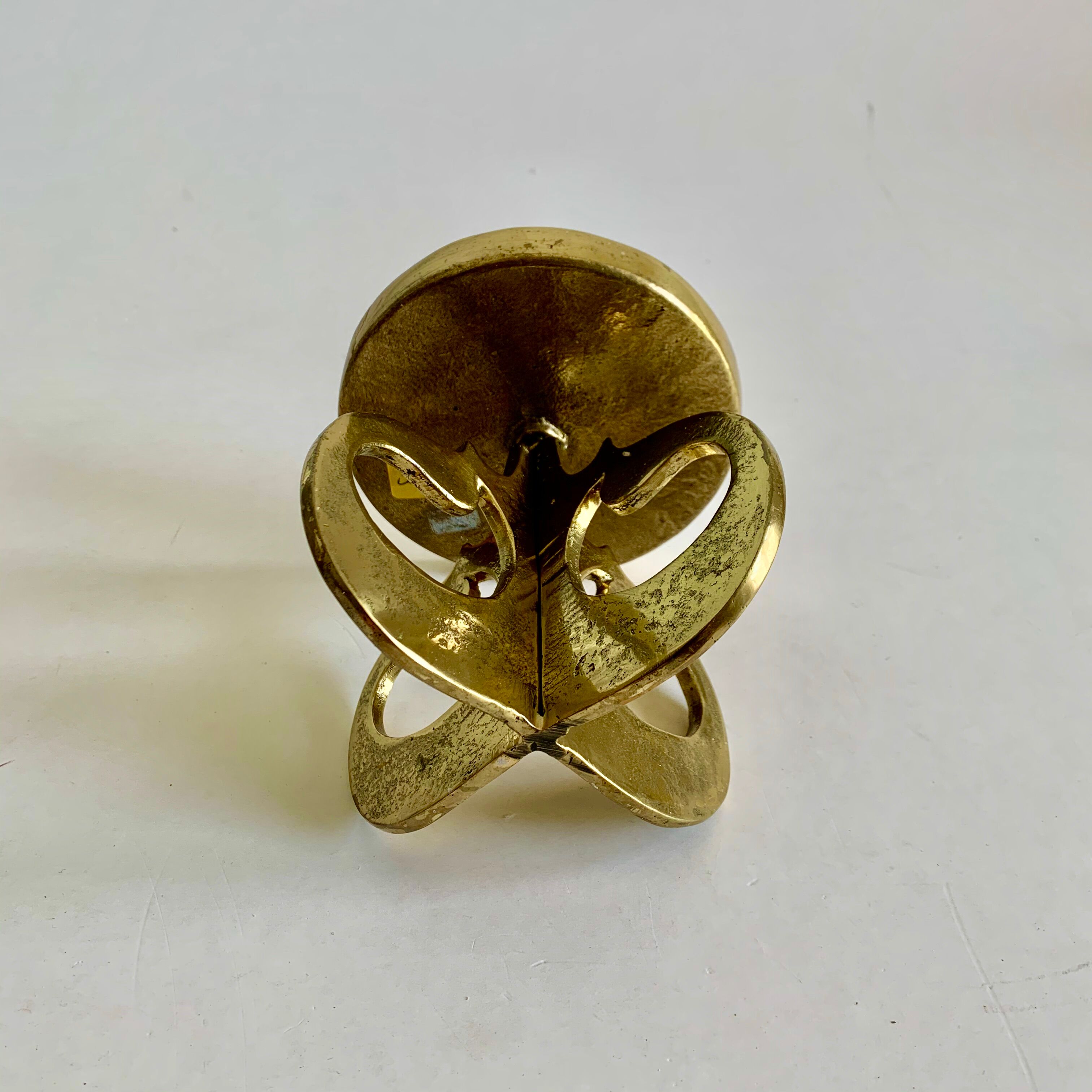 Porte-bougie en bronze, années 1970