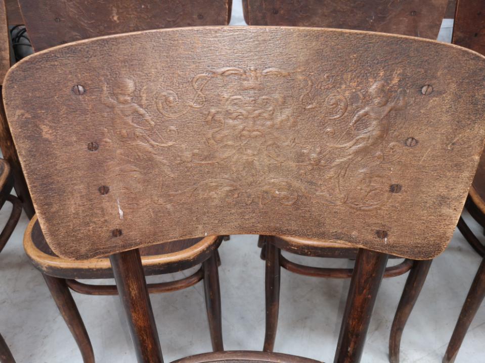 11 Fischel Niemes chairs in Bohemia Austria early 20th century