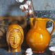 XXL pitcher vintage Provencal pottery from Salernes