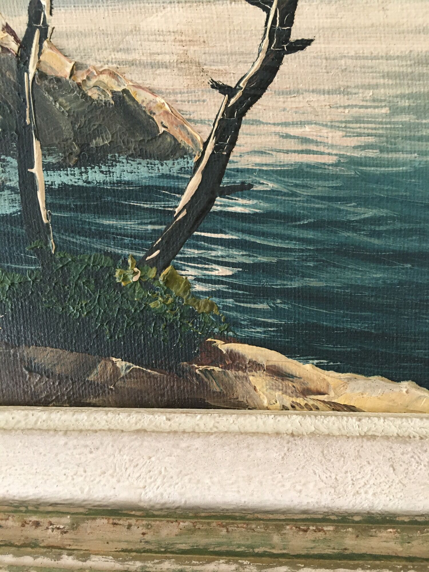 Oil on canvas raymond normand landscape "côte d'azur" 39x34 cm