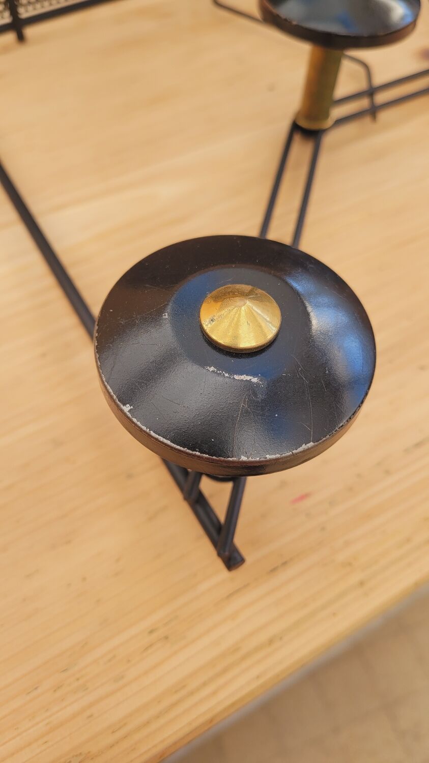 1950s wall-mounted coat rack