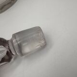 Ancienne carafe en cristal gravé Rhum, XIXeme