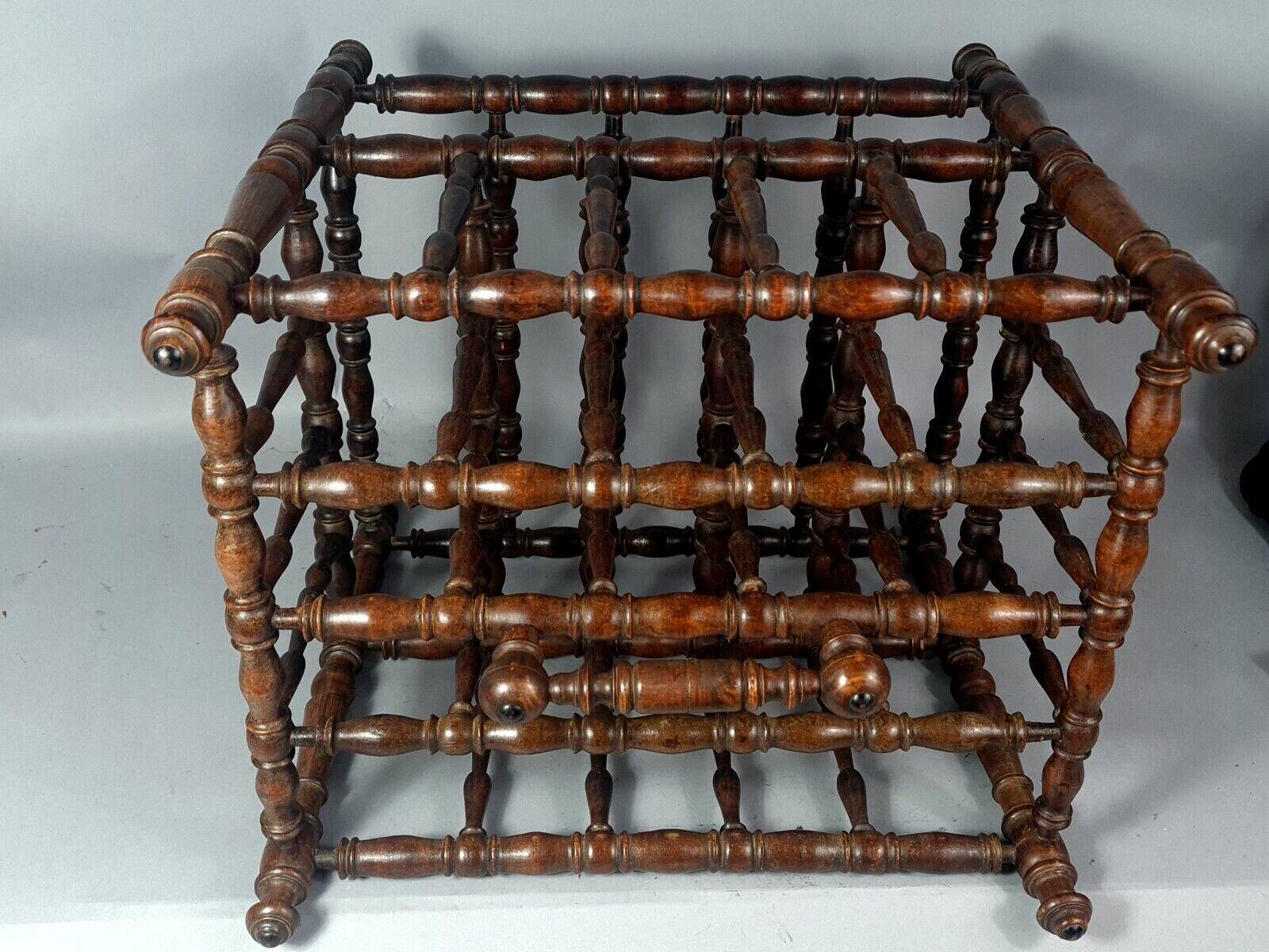 Napoleon III turned wood magazine or music sheet rack B848