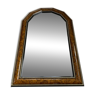 Grand miroir italien vintage en bois