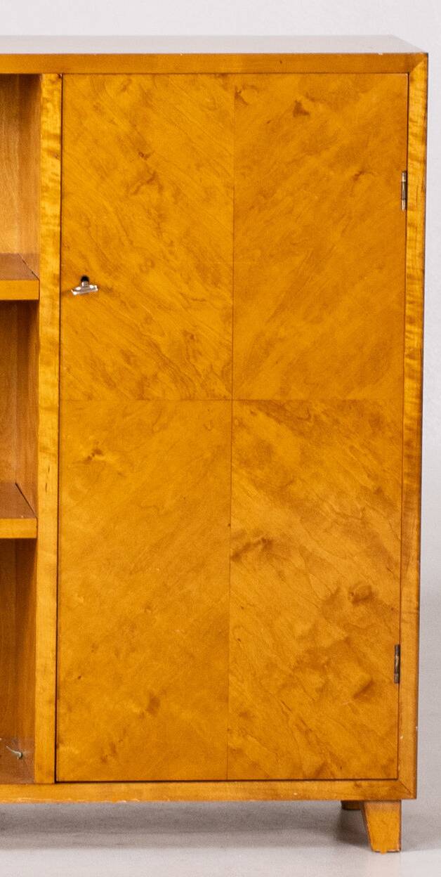 Bibliothèque Buffet vintage en bouleau 1940 Suède