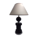 Lampe en céramique et chrome, années 80
