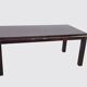 Table à manger italienne en cuir de chèvre par Aldo Tura, années 1970