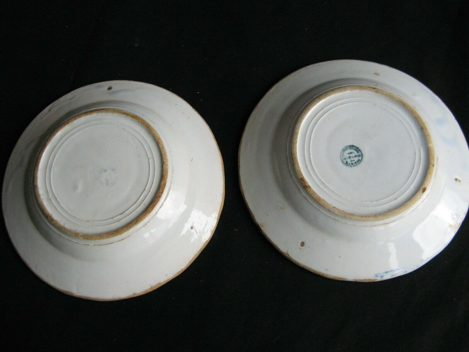 Pair of earthenware dishes