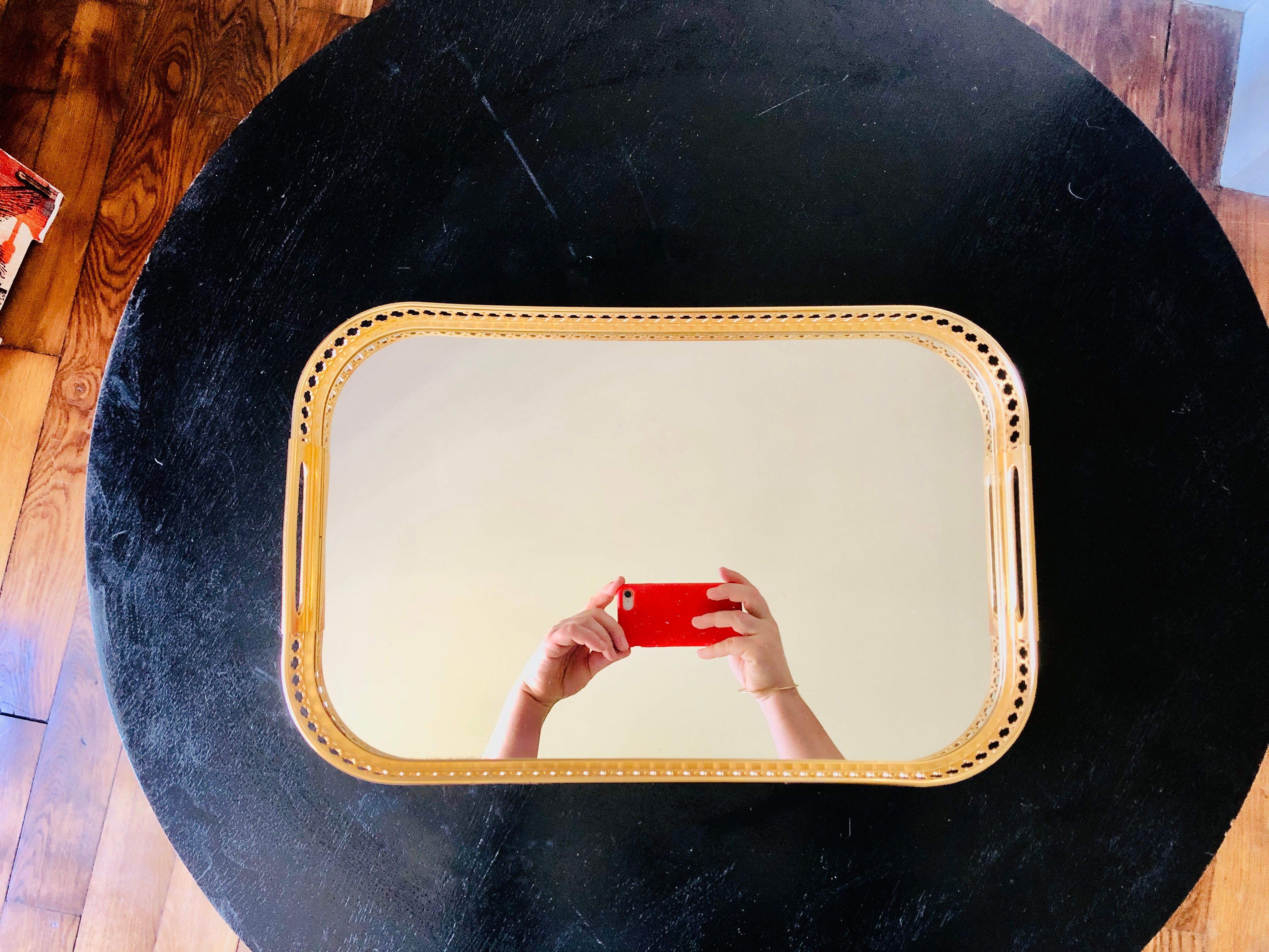 Golden mirror top MB Italy 1960