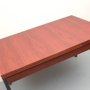 Table à manger extensible des années 60 en teck et métal