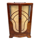 Petite vitrine art déco en noyer