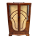 Petite vitrine art déco en noyer