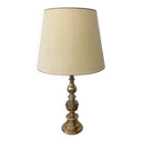 Large gilded bronze lamp