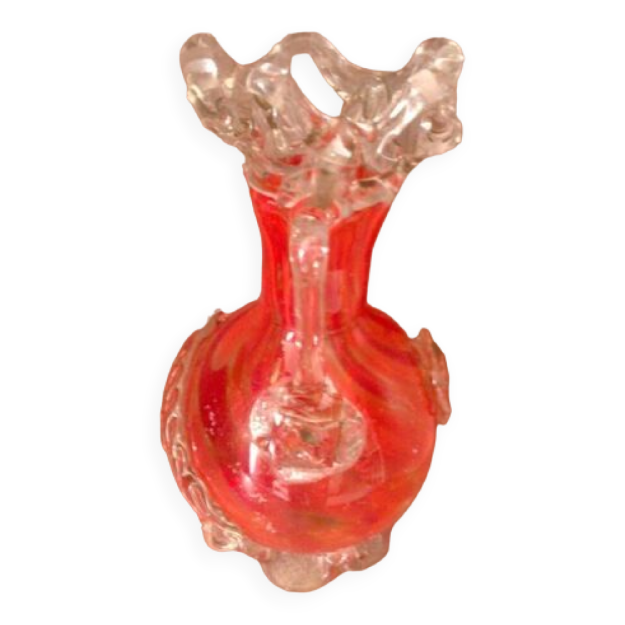 Murano blown glass vase 60s