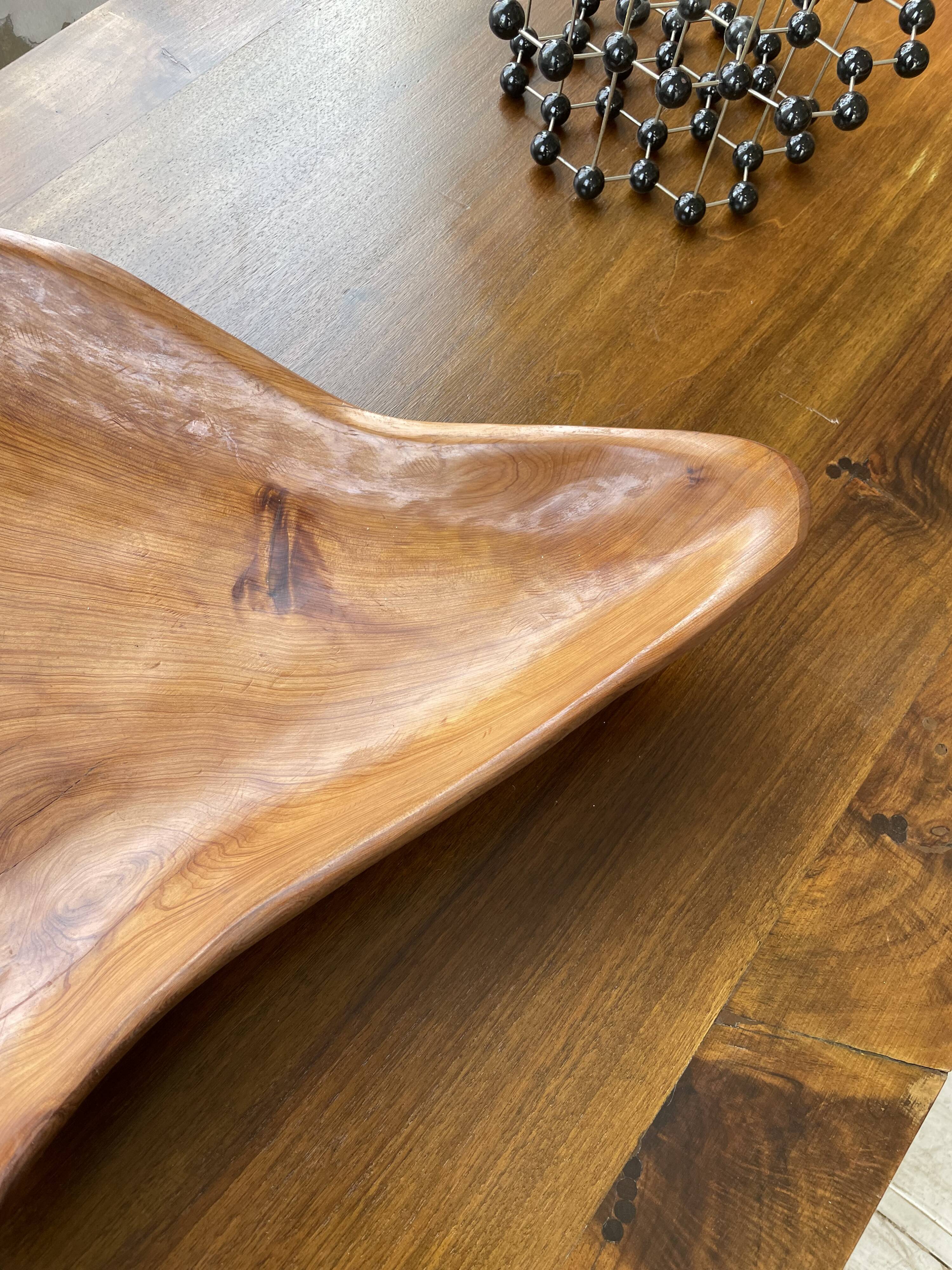 XL thuja root wooden dish