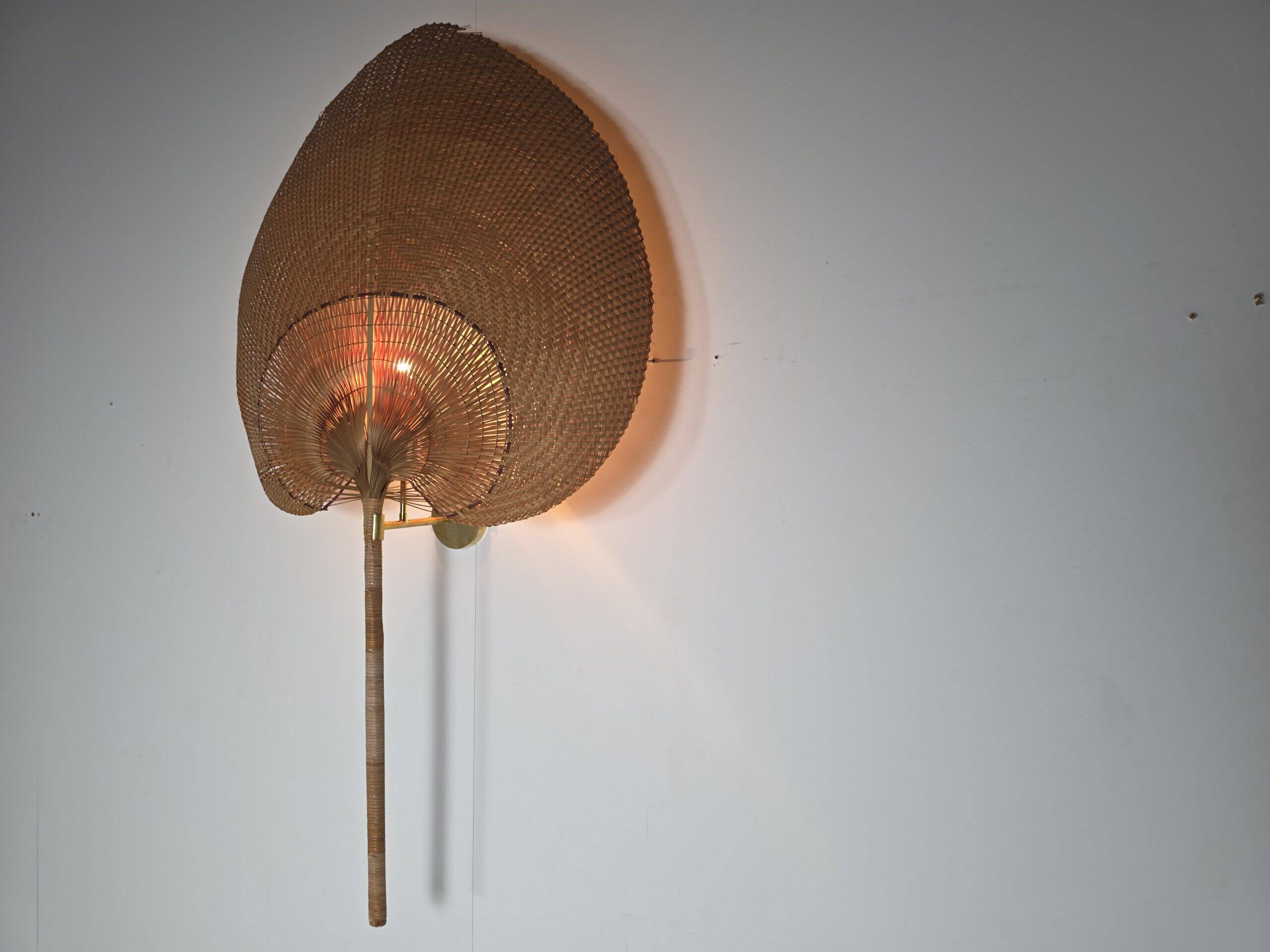 Large Vivai del Sud leaf-shaped wall sconce, Italy, circa 1970