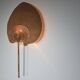 Large Vivai del Sud leaf-shaped wall sconce, Italy, circa 1970