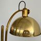 Florian schulz mid-century adjustable floor lamp in full brass, 1970