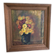 Huile sur panneau bouquet