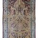 Handmade antique prayer Persian Kerman Lavar rug 90cm x 146cm 1880s
