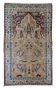 Handmade antique prayer Persian Kerman Lavar rug 90cm x 146cm 1880s
