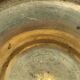 Pair of candle holders patinated bronze floral decoration early twentieth century