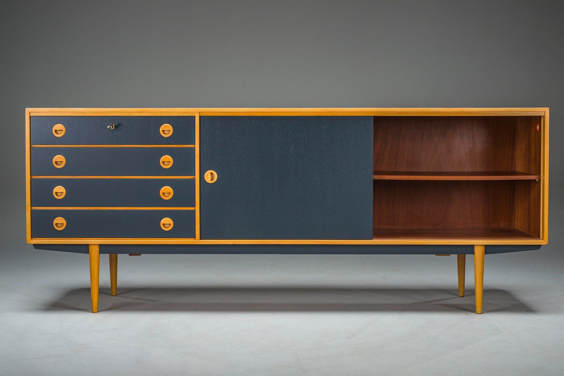 Mid-century modern pine sideboard from Musterring International, 1960s