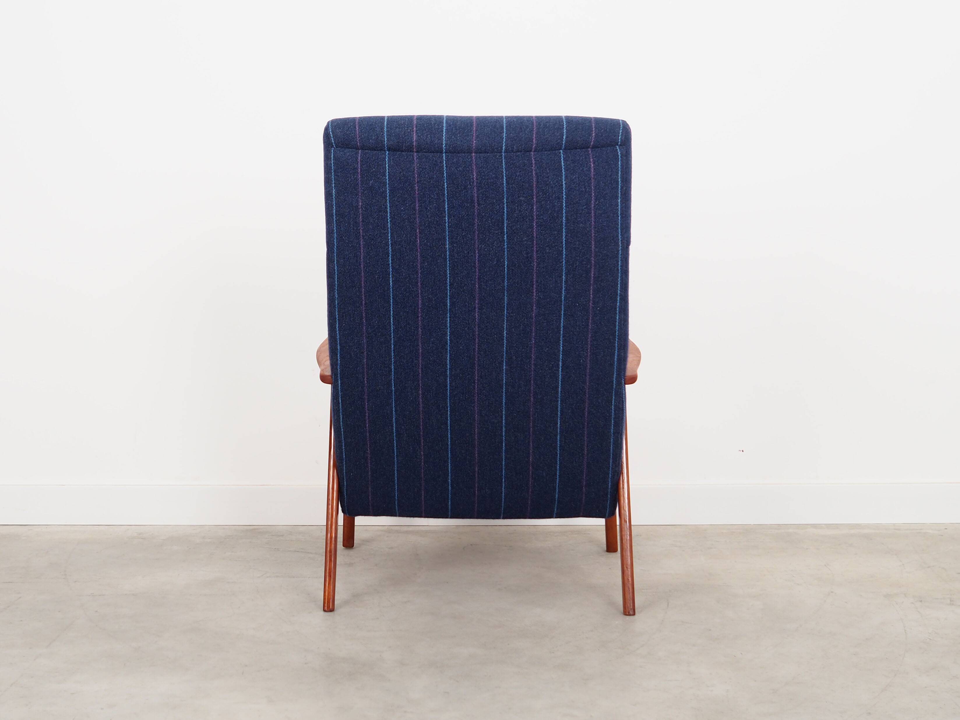 Fauteuil en teck, design danois, années 1970, production : Danemark
