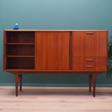 Teak highboard, Danish design, 1960s, production: Denmark
