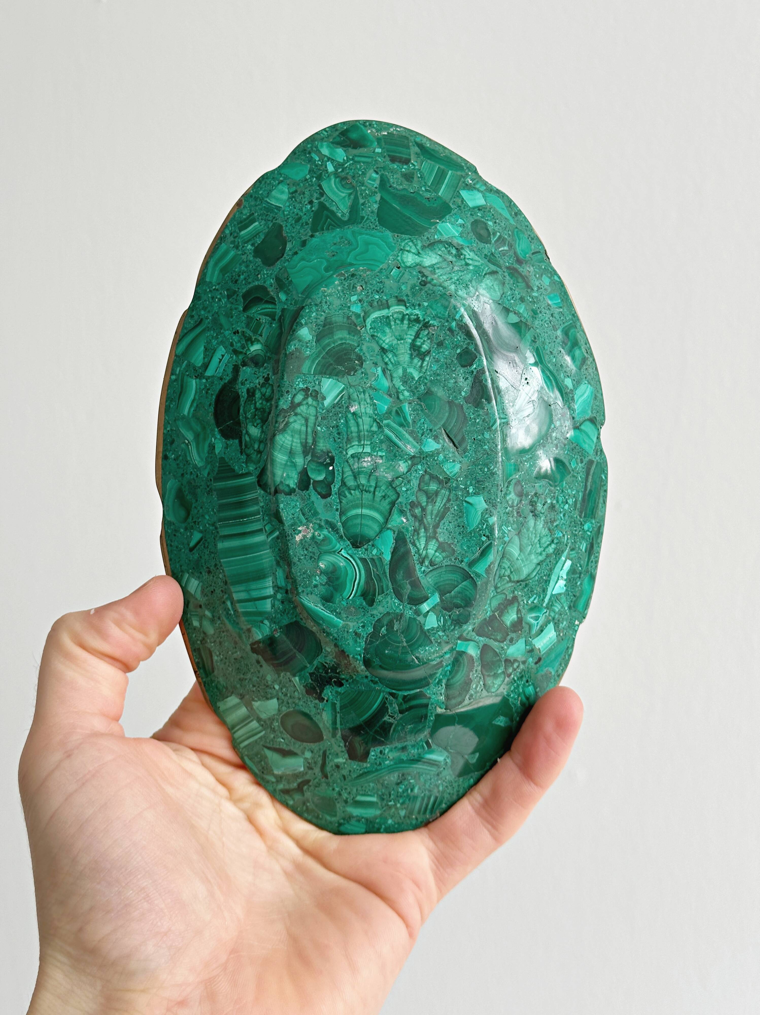Malachite soap dish pocket tray