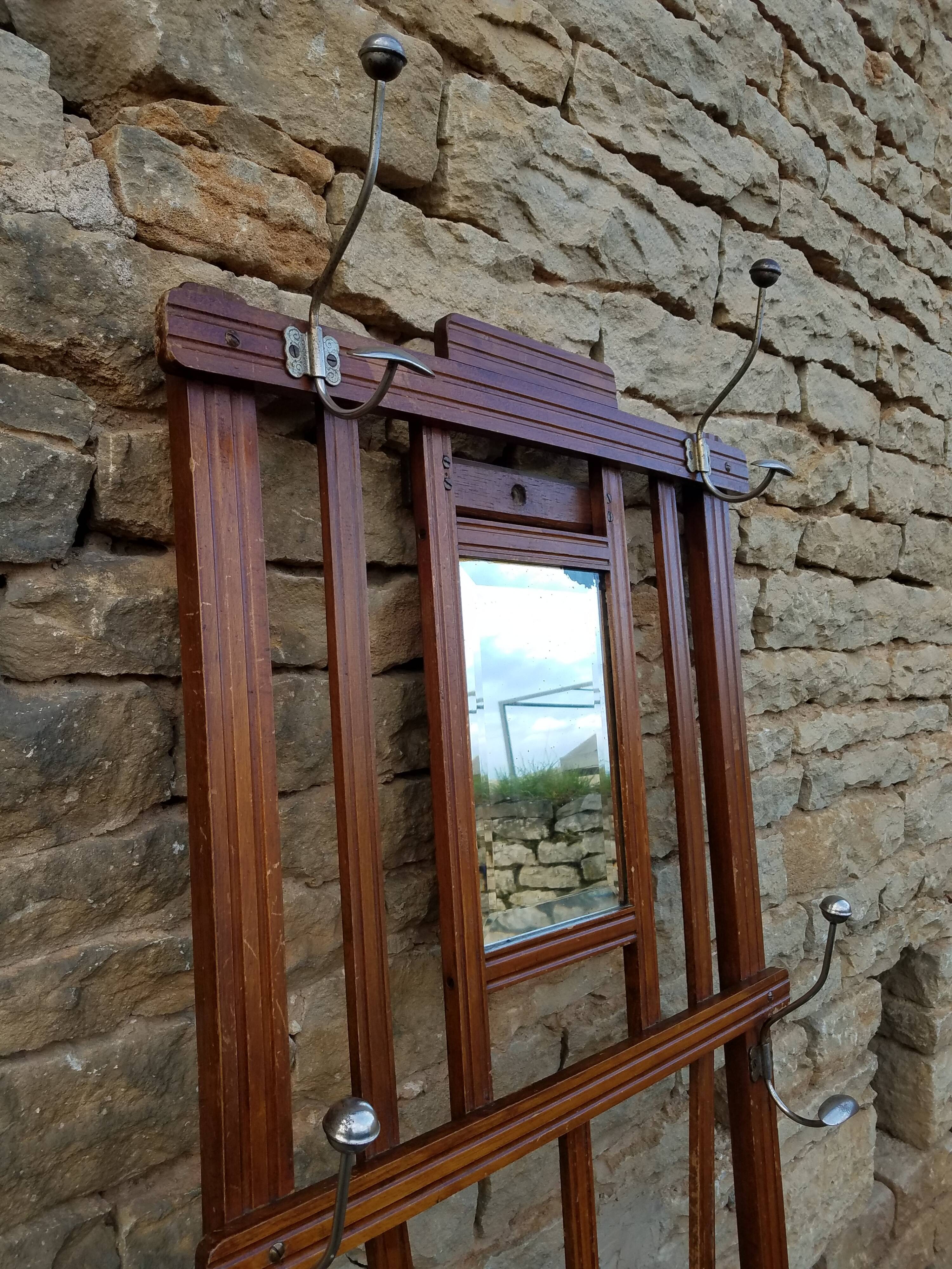 Coat rack, old oak cloakroom