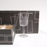 Set of 6 wine glasses - Burgundy - by Zéphir Busine for the Verreries de Boussu 1960s