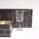 Set of 6 wine glasses - Burgundy - by Zéphir Busine for the Boussu Glassworks 1960s