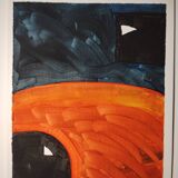 Signed abstract painting
