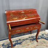 Antique Chinese secretary desk. Hand-painted.