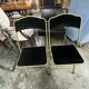 Chaises pliantes vintage Fritz Chair & Co en velours