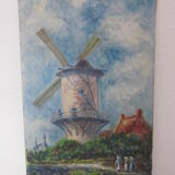 Old small painting on canvas (unsigned)
