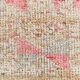 Light Pink & Brown Turkish Vintage Runner Rug, 94x328Cm