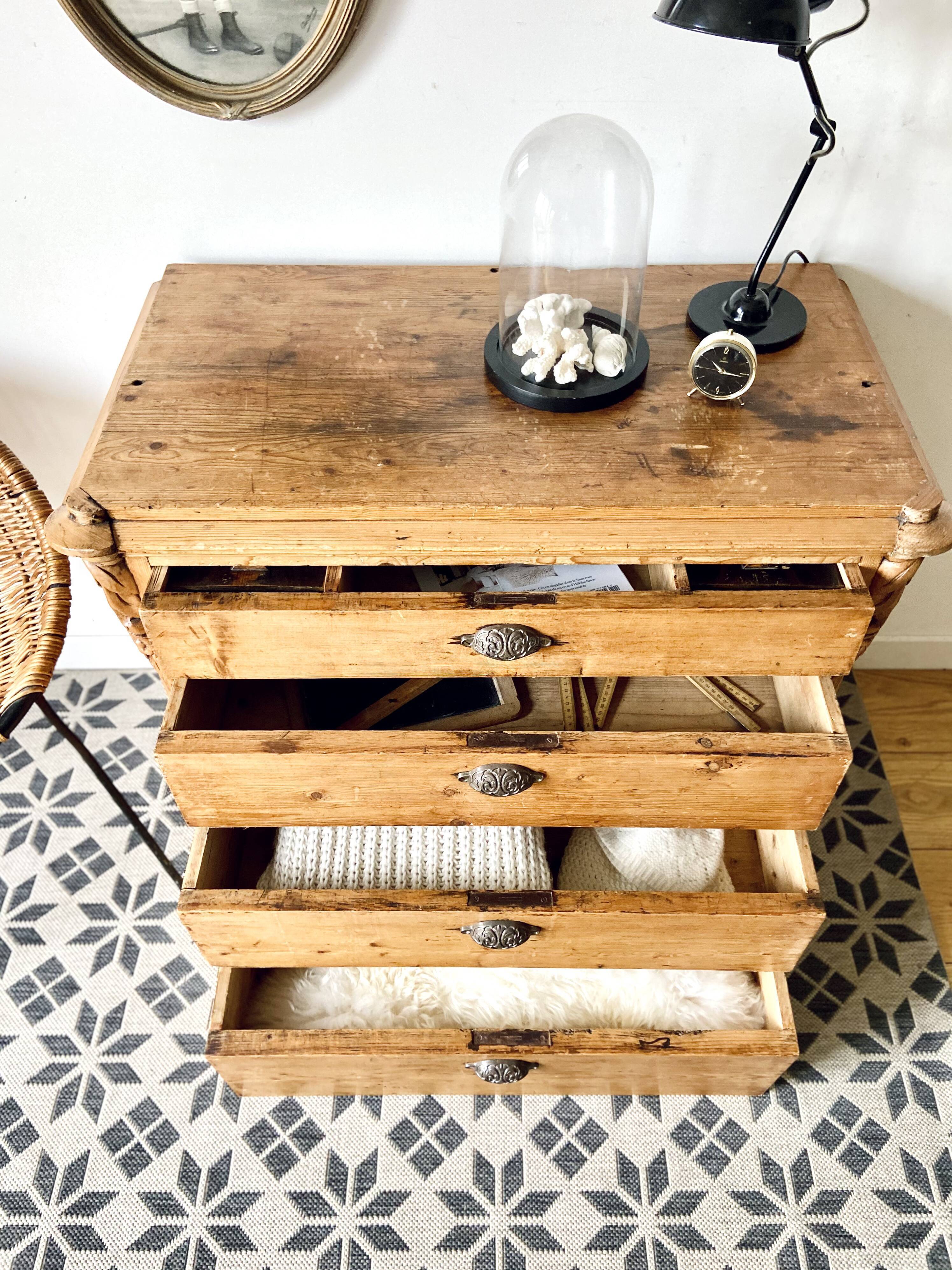 Old counter furniture - chest of drawers