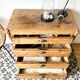 Ancien meuble comptoir - commode